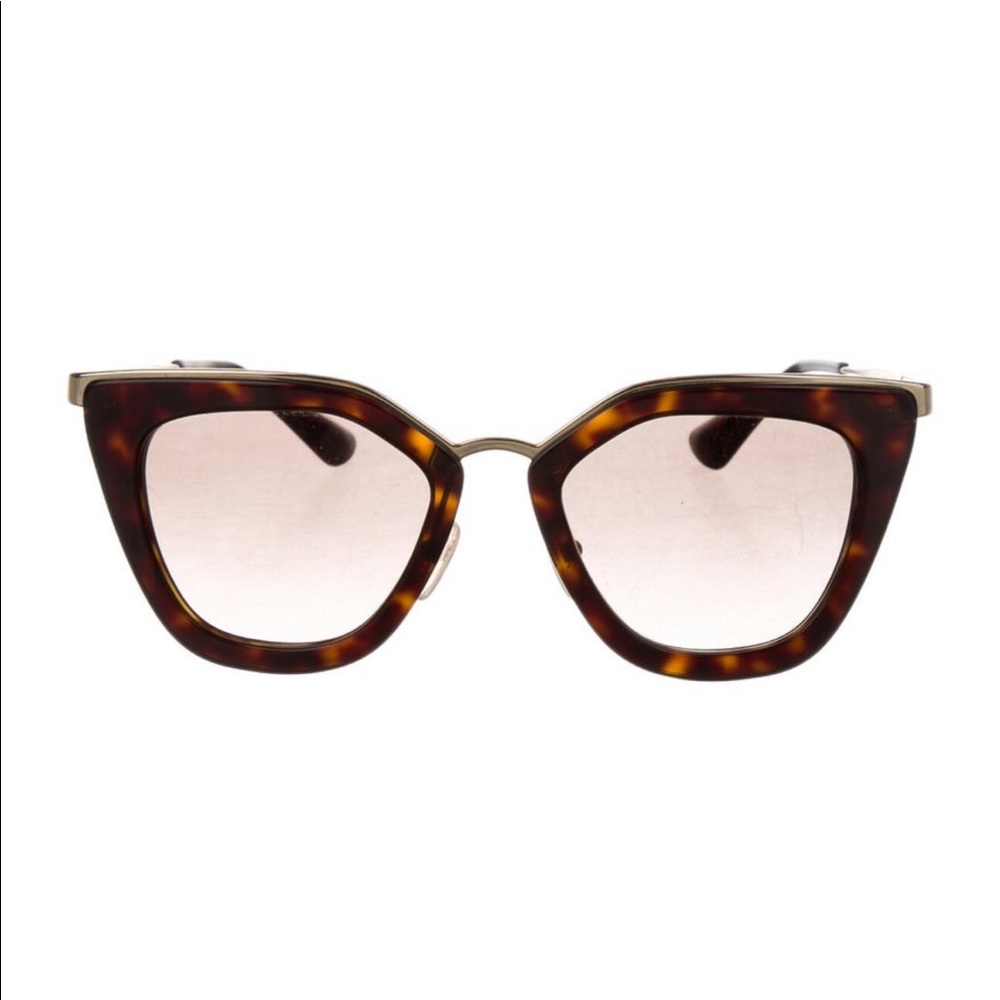 Prada oversized tinted sunglasses